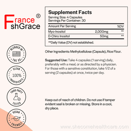 Myo-Inositol Hormonal Balance D-Chiro Inositol Capsules